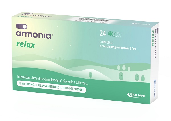 ARMONIA RELAX 1 MG A BASE DI MELATONINA 24 COMPRESSE - Farmacia-flash.it