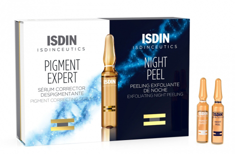 ISDINCEUTICS ROUTINE ANTIMACCHIE ISDINCEUTICS PIGMENT EXPERT 10 FIALE GIORNO + ISDINCEUTICS NIGHT PEEL 10 FIALE NOTTE - Farmacia-flash.it