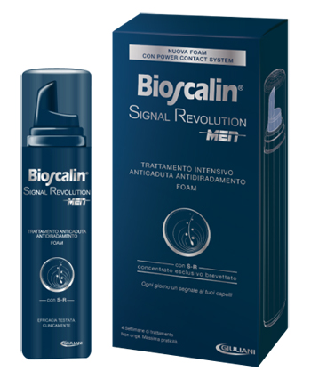 BIOSCALIN SIGNAL REVOLUTION MEN TRATTAMENTO INTENSIVO ANTICADUTA ANTIDIRADAMENTO FOAM 75 ML - Farmacia-flash.it