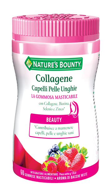COLLAGENE CAPELLI PELLE UNGHIE 60 GOMMOSE MASTICABILI - Farmacia-flash.it