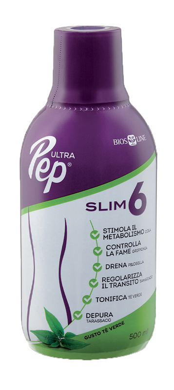 ULTRA PEP SLIM 6 TE' VERDE 500 ML CON EDULCORANTE - Farmacia-flash.it