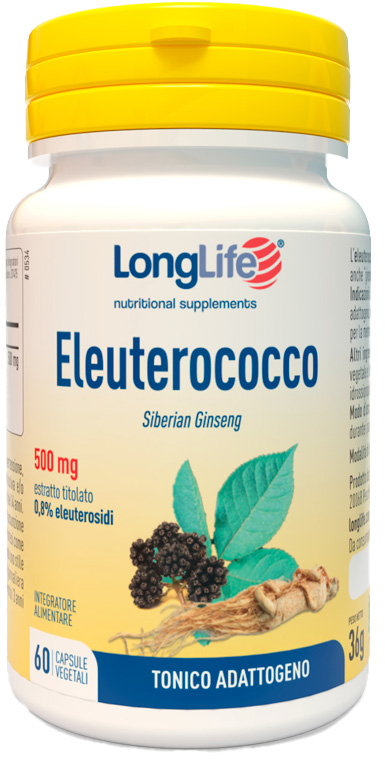 LONGLIFE ELEUTEROCOCCO 0,8% 60 CAPSULE 500MG - Farmacia-flash.it