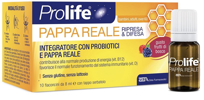 PROLIFE PAPPA REALE 10 FLACONI DA 8 ML - Farmacia-flash.it