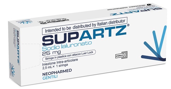 SIRINGA PRERIEMPITA INTRA-ARTICOLARE SUPARTZ ACIDO IALURONICO 25 MG 2,5 ML 1 PEZZO - Farmacia-flash.it