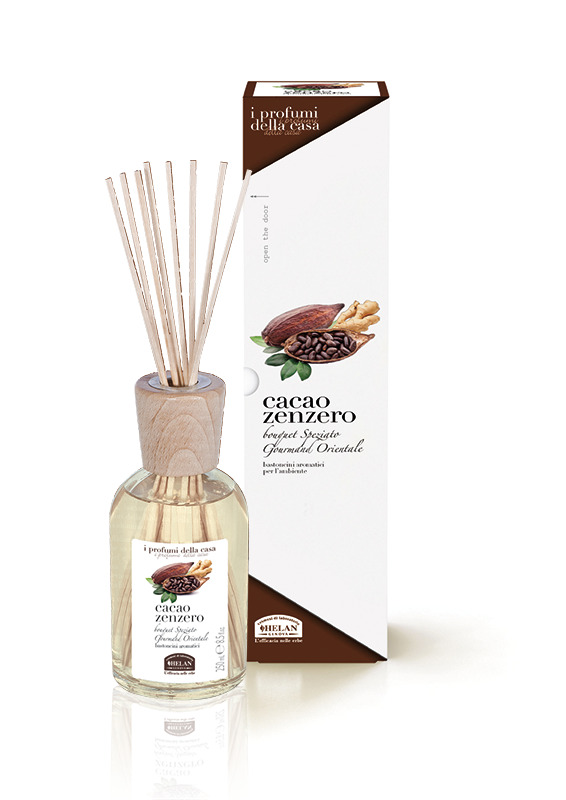 I PROFUMI DELLA CASA CACAO ZENZERO-BASTONCINI AROMATICI 250 ML - Farmacia-flash.it