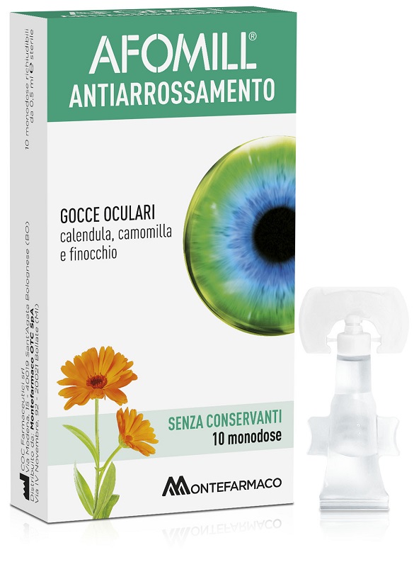 AFOMILL ANTIARROSSAMENTO SENZA CONSERVANTI 10 FIALE DA 0,5 ML - Farmacia-flash.it