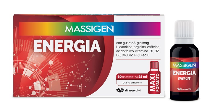 MASSIGEN ENERGIA 10 FLACONI DA 25 ML - Farmacia-flash.it