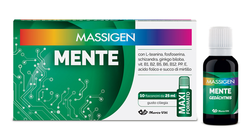 MASSIGEN MENTE 10 FLACONI DA 25 ML - Farmacia-flash.it