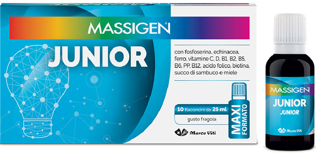 MASSIGEN JUNIOR 10 FLACONI DA 25 ML - Farmacia-flash.it