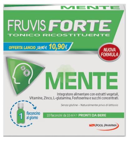 FRUVIS FORTE MENTE 10 FLACONCINI DA 10 ML - Farmacia-flash.it