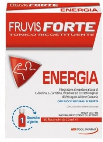 FRUVIS FORTE ENERGIA 10 FLACONCINI DA 10 ML - Farmacia-flash.it