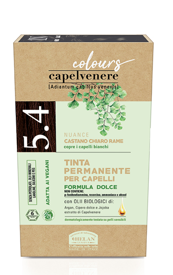 CAPELVENERE COLOURS TINTA CAPELLI 5,4N CASTANO CHIARO RAME - Farmacia-flash.it
