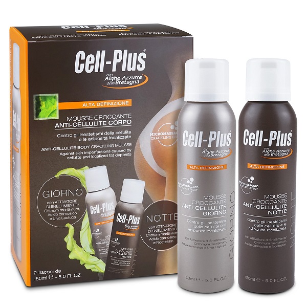 CELL-PLUS ALTA DEFINIZIONE MOUSSE CROCCANTE GIORNO E NOTTE EDIZIONE LIMITATA 150 ML X 2 - Farmacia-flash.it