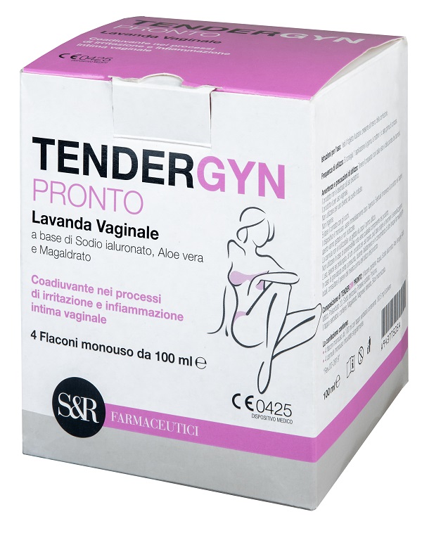 TENDERGYN PRONTO LAVANDA VAGINALE A BASE DI SODIO IALURONATO ALOE VERA E MAGARLDRATO 4X100 ML - Farmacia-flash.it