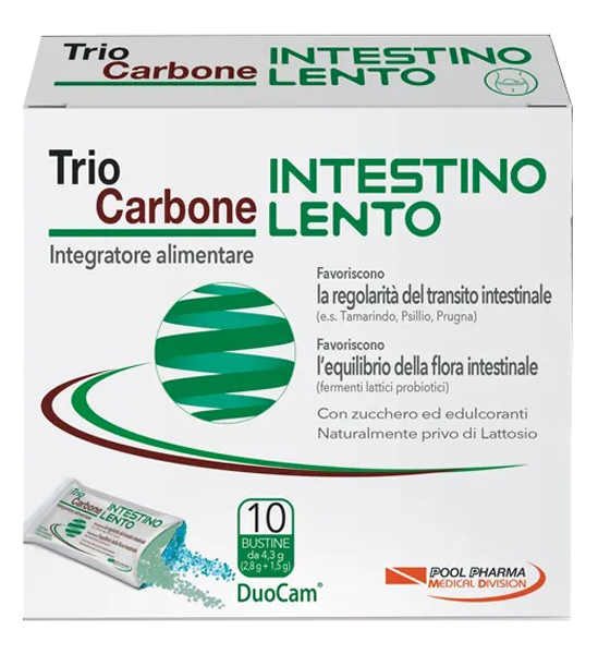 TRIOCARBONE INTESTINO LENTO 10 BUSTINE - Farmacia-flash.it