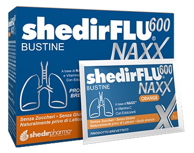 SHEDIRFLU 600 NAXX ARANCIA SENZA ZUCCHERI 20 BUSTINE - Farmacia-flash.it