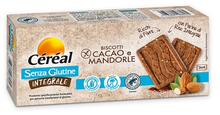 CEREAL SENZA GLUTINE INTEGRALE BISCOTTI CACAO E MANDORLE 150 G - Farmacia-flash.it