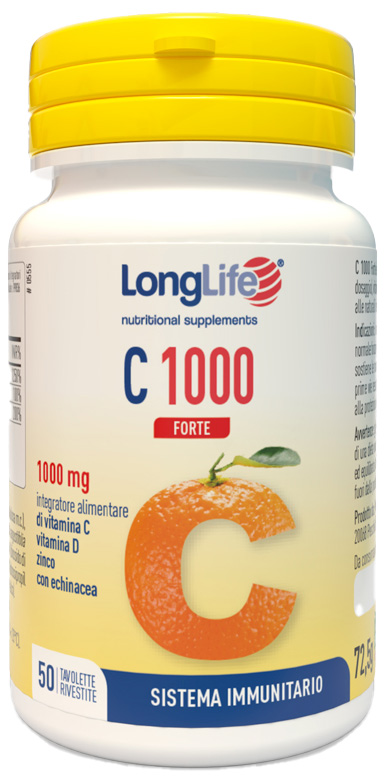 LONGLIFE C 1000 FORTE 50 TAVOLETTE - Farmacia-flash.it