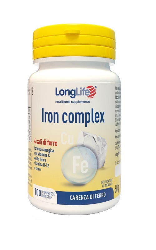 LONGLIFE IRON COMPLEX 100 COMPRESSE - Farmacia-flash.it