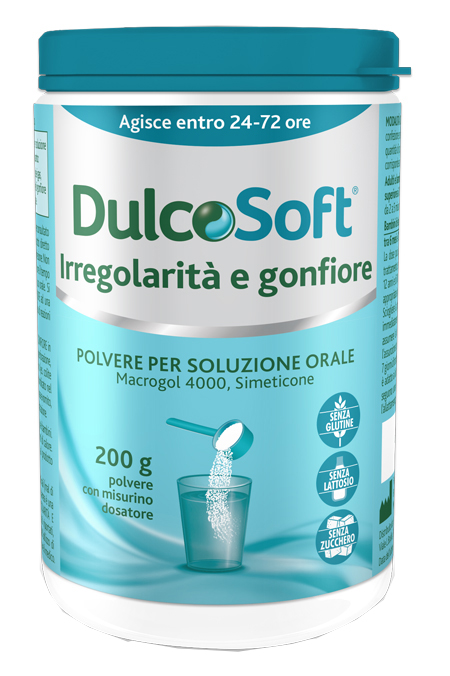 DULCOSOFT IRREGOLARITA' E GONFIORE POLVERE SOLUBILE 200 G - Farmacia-flash.it