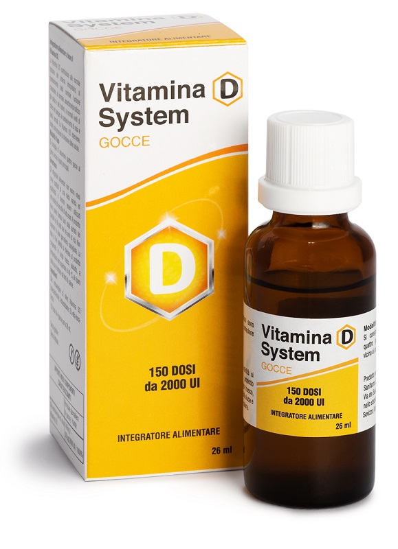 VITAMINA D SYSTEM GOCCE 150 DOSI DA 2000 UI 26 ML - Farmacia-flash.it