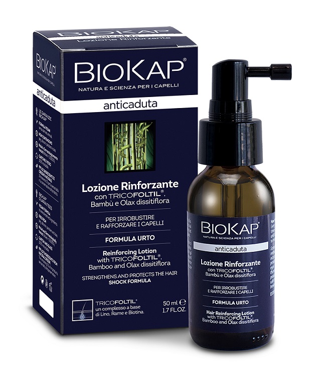 BIOKAP LOZIONE RINFORZANTE ANTICADUTA CON TRICOFOLTIL NUOVA FORMULA 50 ML - Farmacia-flash.it