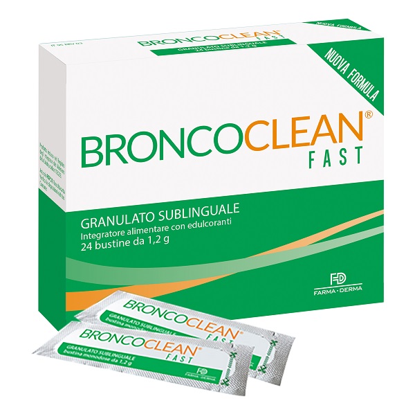 BRONCOCLEAN FAST GRANULATO SUBLINGUALE 24 BUSTINE - Farmacia-flash.it