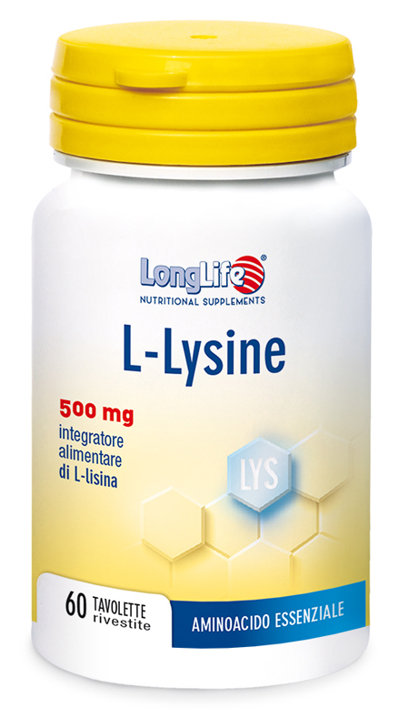 LONGLIFE L-LYSINE 500MG 60 TAVOLETTE - Farmacia-flash.it