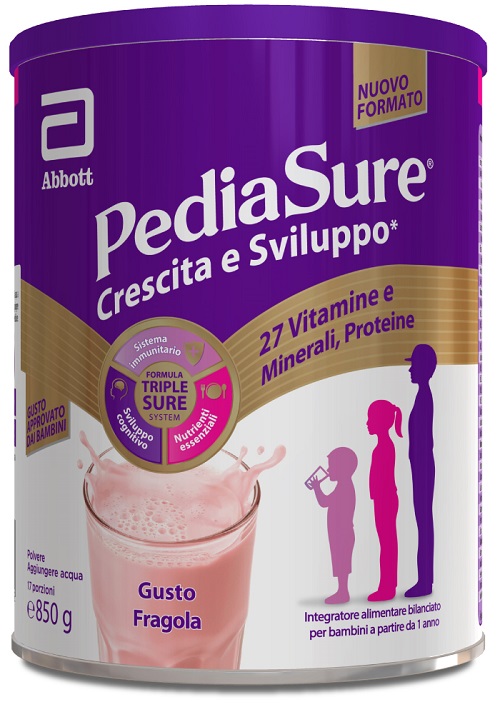 PEDIASURE CRESCITA&SVILUPPO FRAGOLA 850 G - Farmacia-flash.it