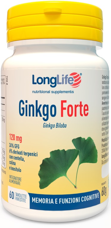 LONGLIFE GINKGO FORTE 60 TAVOLETTE - Farmacia-flash.it