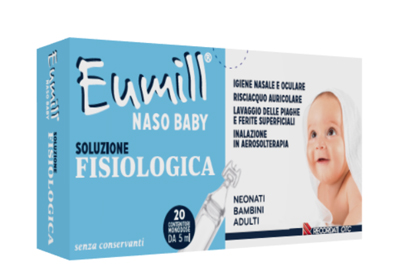 EUMILL NASO BABY SOLUZIONE FISIOLOGICA 20 CONTENITORI MONODOSE 5 ML - Farmacia-flash.it