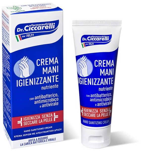 CICCARELLI CREMA MANI IGIENIZZANTE 75 ML - Farmacia-flash.it