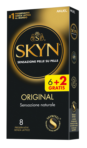 AKUEL SKYN ORIGINAL SENSAZIONE NATURALE 6 PEZZI + 2 OMAGGIO - Farmacia-flash.it