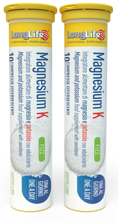 LONGLIFE MAGNESIUM K FIZZ 20 COMPRESSE EFFERVESCENTI - Farmacia-flash.it