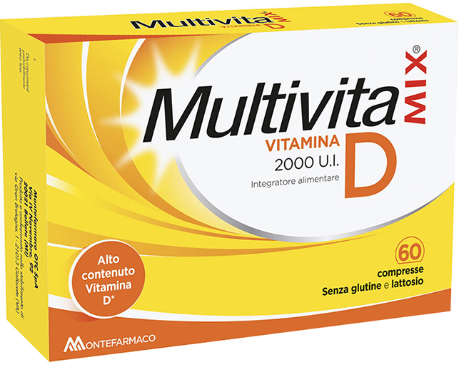 MULTIVITAMIX VITAMINA D 2000 UI 60 COMPRESSE - Farmacia-flash.it