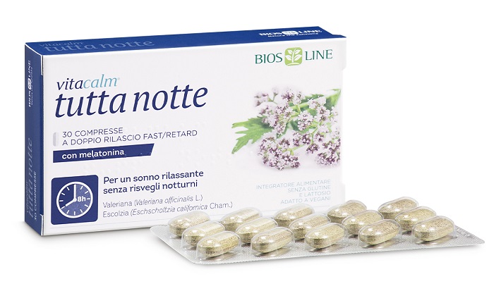 VITACALM TUTTA NOTTE CON MELATONINA 30 COMPRESSE - Farmacia-flash.it