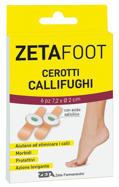 ZETAFOOT CEROTTO CALLIFUGO DISCHETTO CENTRALE CON ASTUCCIO 6 PEZZI - Farmacia-flash.it