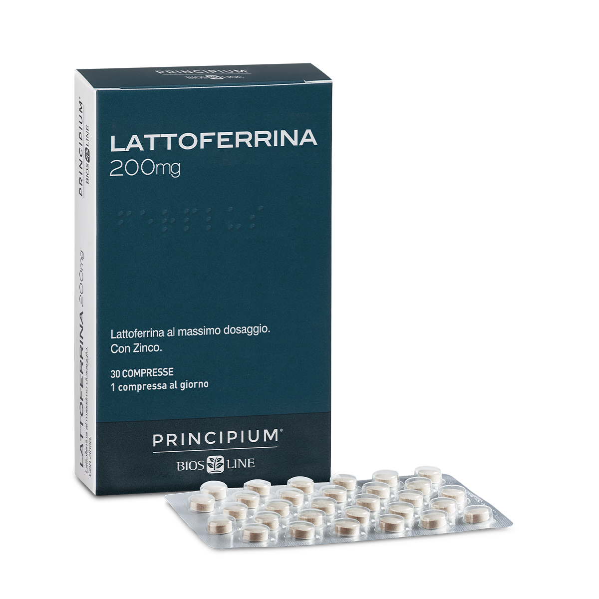 PRINCIPIUM LATTOFERRINA 200 MG 30 COMPRESSE - Farmacia-flash.it