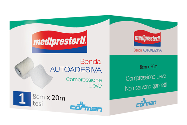 MEDIPRESTERIL BENDA AUTOADESIVA 8X2000 CM 1 PEZZO - Farmacia-flash.it