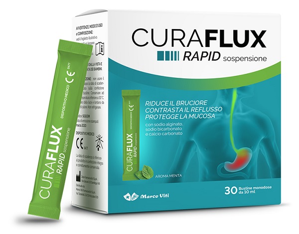 CURAFLUX RAPID SOLUZIONE ORALE 30 BUSTINE - Farmacia-flash.it