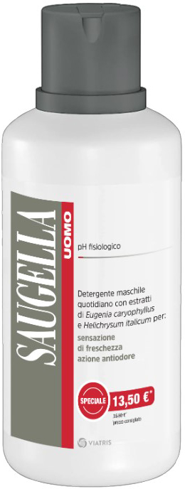SAUGELLA UOMO DETERGENTE 500 ML TAGLIO PREZZO - Farmacia-flash.it