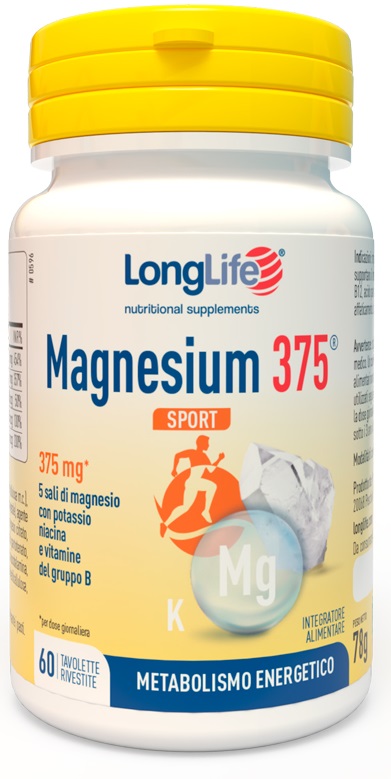 LONGLIFE MAGNESIUM 375 SPORT 60 TAVOLETTE - Farmacia-flash.it