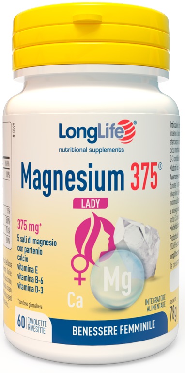 LONGLIFE MAGNESIUM 375 LADY 60 TAVOLETTE - Farmacia-flash.it