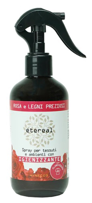 ETEREAL SPRAY PER TESSUTI E AMBIENTI IGIENIZZANTE ROSA E LEGNI PREZIOSI 250 ML - Farmacia-flash.it
