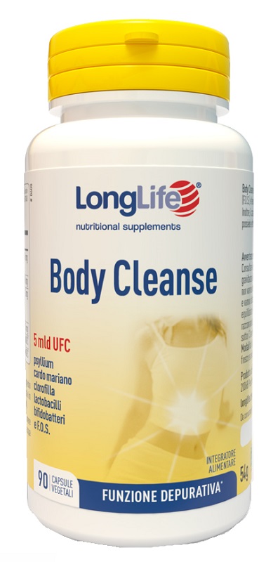 LONGLIFE BODY CLEANSE 90 CAPSULE VEGETALI - Farmacia-flash.it
