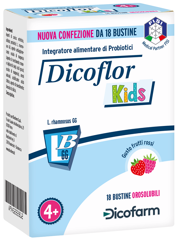 DICOFLOR KIDS 18 BUSTINE - Farmacia-flash.it