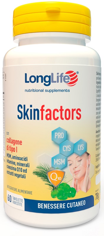 LONGLIFE SKIN FACTORS 60 TAVOLETTE RIVESTITE - Farmacia-flash.it