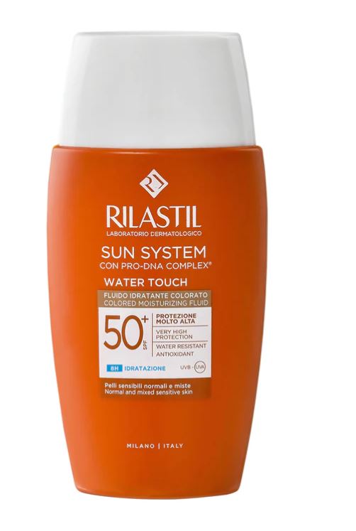 RILASTIL SUN SYSTEM WATER TOUCH COLOR FLUIDO SPF50+ 50 ML - Farmacia-flash.it