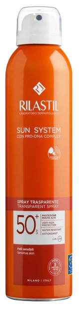 RILASTIL SUN SYSTEM TRASPARENT SPRAY SPF50+ 200 ML - Farmacia-flash.it