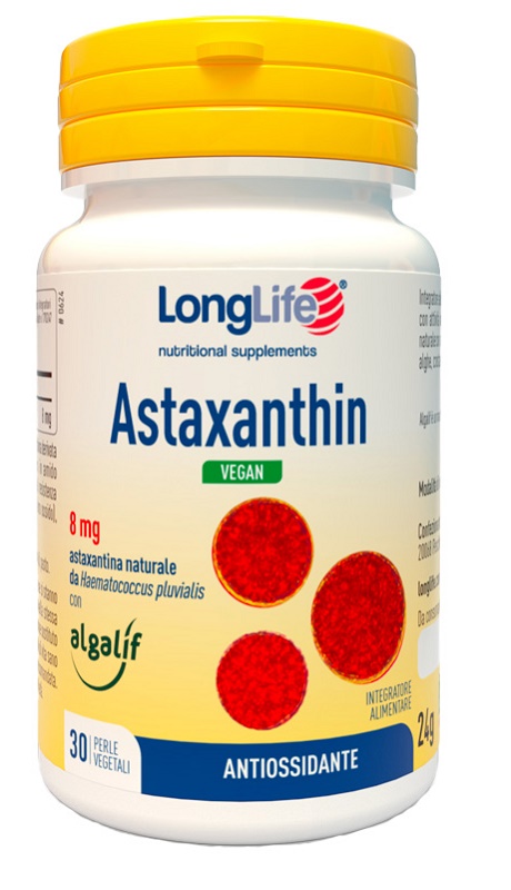 LONGLIFE ASTAXANTHIN VEGAN 30 PERLE - Farmacia-flash.it